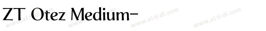 ZT Otez Medium字体转换